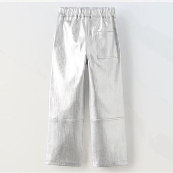 Zara Kids Girls Blue & Silver Pants Set(Size 13-14) - Picture 10 of 13